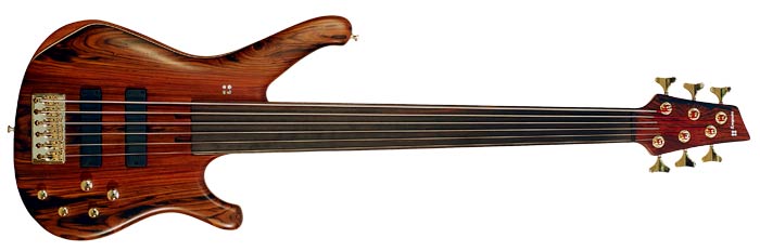 Sandberg Bullet Special 6 Cocobolo Fretless