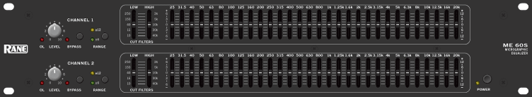 Rane ME 60S microGraphic Equalizer