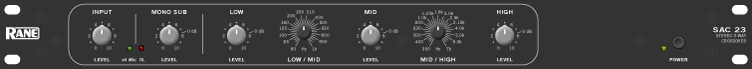 Rane SAC 23 Stereo Crossover