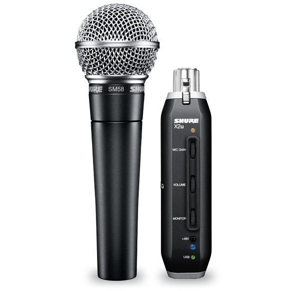 Shure SM58+X2u USB Digital Bundle